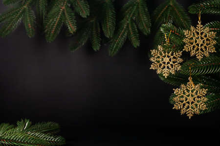 Christmas and New Year holidays background, winter season. Christmas greeting card