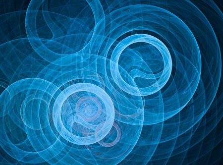 Abstract digital background. Composition of fractal curves, fractal graphics.の写真素材