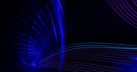 Abstract digital background. Composition of fractal curves, fractal graphics.