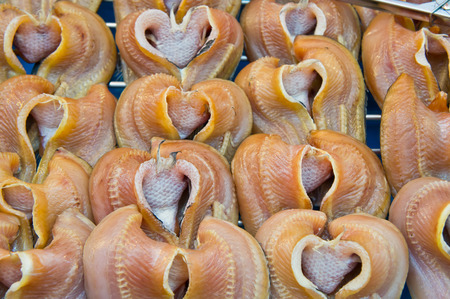 Yummy with Dried fishの写真素材