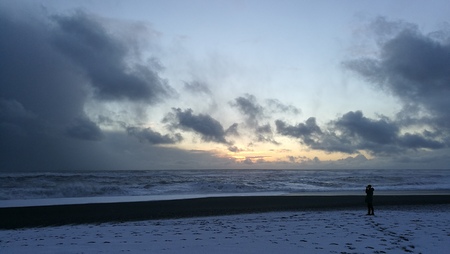 The Black Sands of Icelandの写真素材
