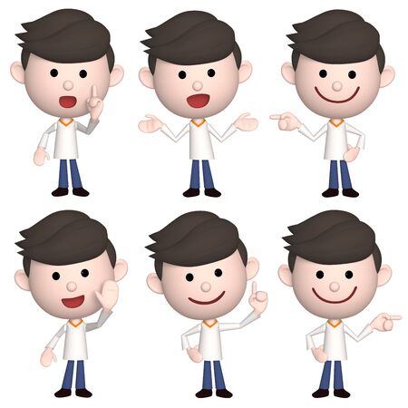 person 3d illustrationの写真素材