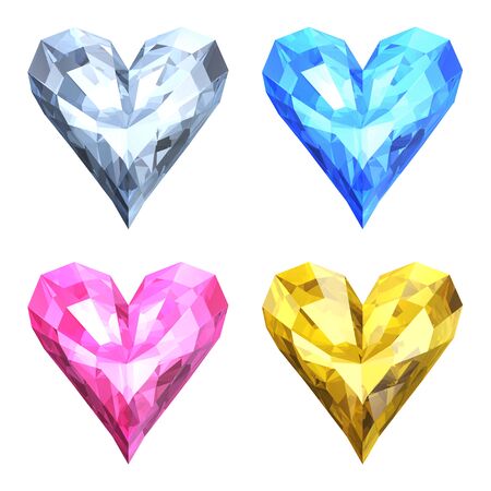 Heart, Crystalの写真素材