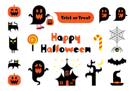 Illustration material for Halloweenのイラスト素材