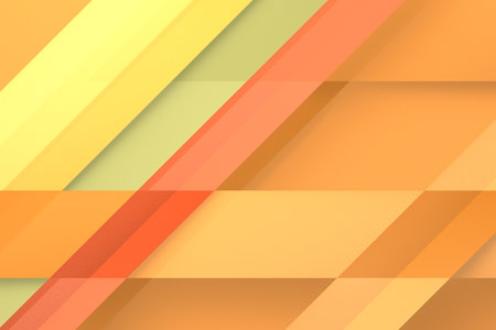 Orange and yellow abstract geometric background.の写真素材