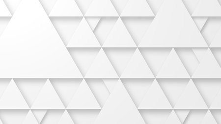 White abstract geometric background. 3d rendering, 3d illustration.の写真素材