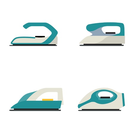 set of irons on the white backgroundのイラスト素材