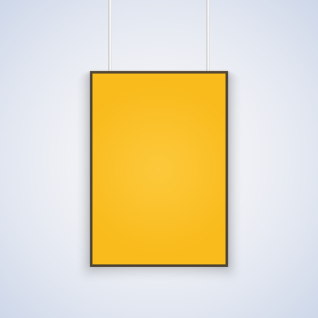 Vector A4 mockup isolated on gray backgroundの写真素材