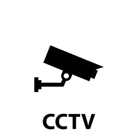 Simple video surveillance icon. CCTV camera.のイラスト素材