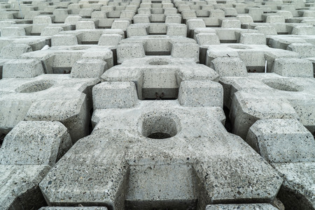 Wave-dissipating blocks