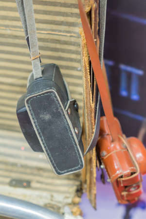 vintage photo camera leather cases