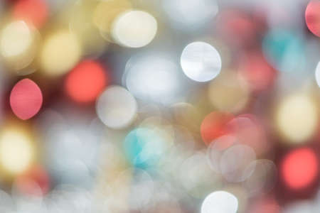 Defocused red and yellow boker backgroundの写真素材