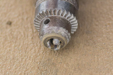 close up of a drill without drill bits