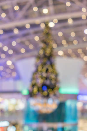 defocused christmas treeの写真素材