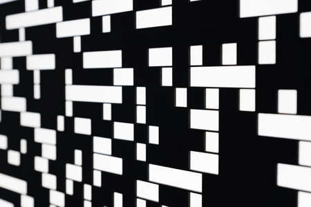 QR code abstract bacground. Hi tech backdrop, selective focusの写真素材