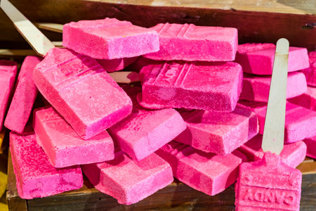 MOSCOW, RUSSIA - APRIL 24, 2018: Lush cosmetics store in Moscow. Fresh handmade cosmetics with...