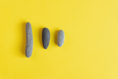 Flat lay in a trendy 2021 new colors. Illuminating Yellow and Ultimate Gray. Color of the Year 2021....