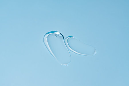 Cosmetic gel serum smear strokes texture. luxury minimalism. Sunlight, skin care product still life...