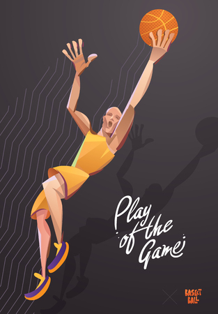basketball player in motion. Play of the gameの写真素材
