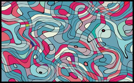Wavy Abstract pattern backgroundのイラスト素材