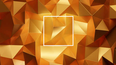 Abstract Gold low poly background