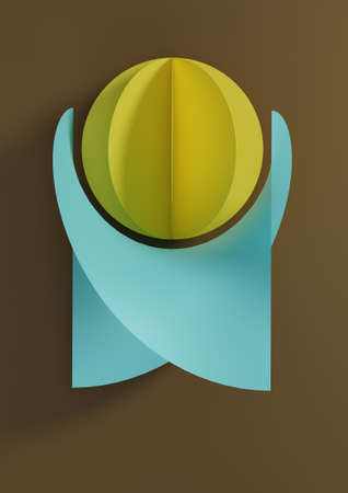 Image of the unity of the world. 3d renderingの写真素材