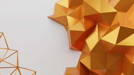 Triangular low poly abstract backgroundの写真素材