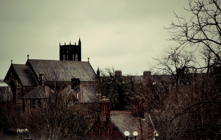 Old rooftopsの写真素材