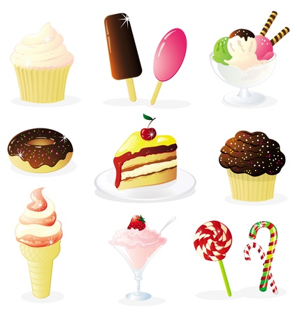 Sweet Foodのイラスト素材