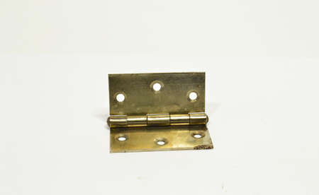 Vintage hinge on white background
