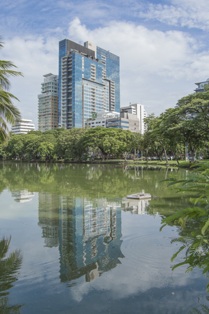 Lumpini Park, Bangkok Thailandの写真素材