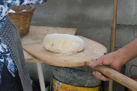 Bread dough in the making.