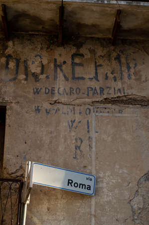 castelpoto, Campania, Italy - 26 July, 2020: Castelpoto, a small village near Beneventoのeditorial素材