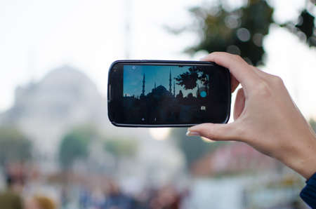 Snapshot of the Blue Mosqueの写真素材