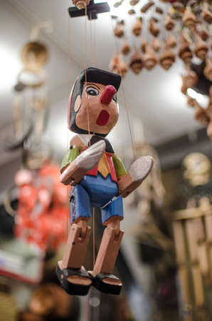 Puppet on a stringの写真素材