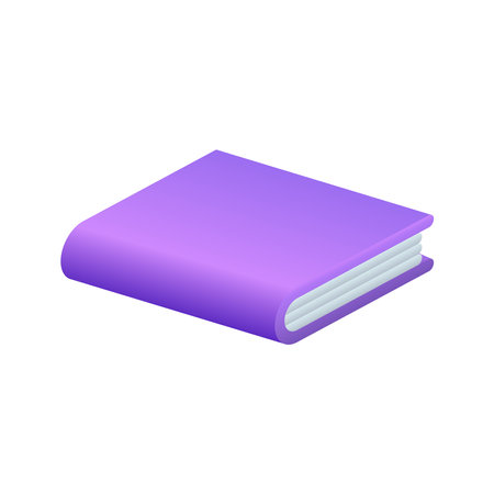 Book cartoon illustration in 3d style.のイラスト素材