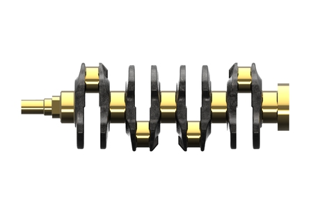 3d illustration of crankshaftの写真素材