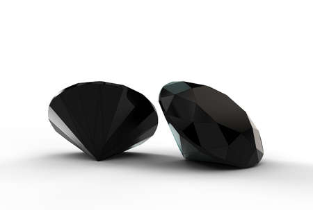 3d illustration of diamond isolatedの写真素材