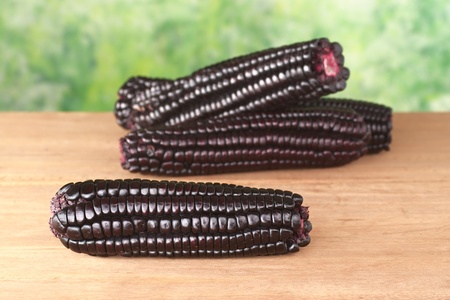 Peruvian purple corn, which is mainly used to prepare juice or a jelly-like dessert (Selective...