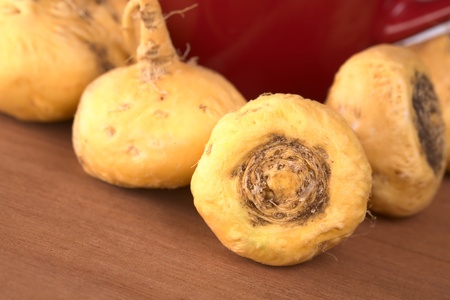 Peruvian Ginseng (Sp. Maca, lat. Lepidium meyenii) which is widely used in Peru for its various...