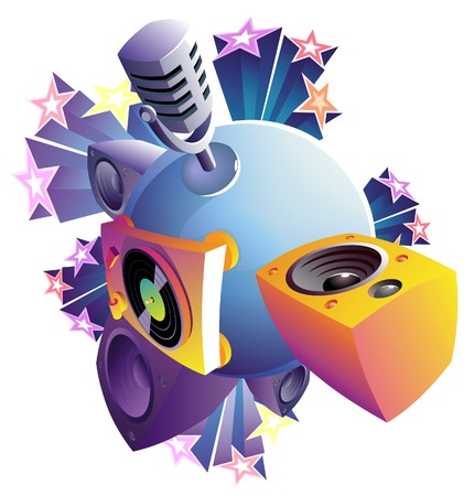 Music World concept. Vector illustration.のイラスト素材