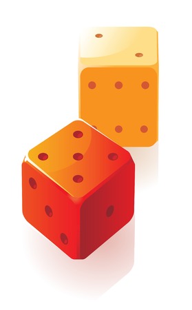 Icon of dice. のイラスト素材