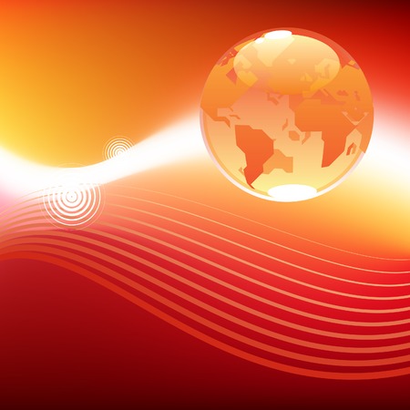 Hot planet background.のイラスト素材