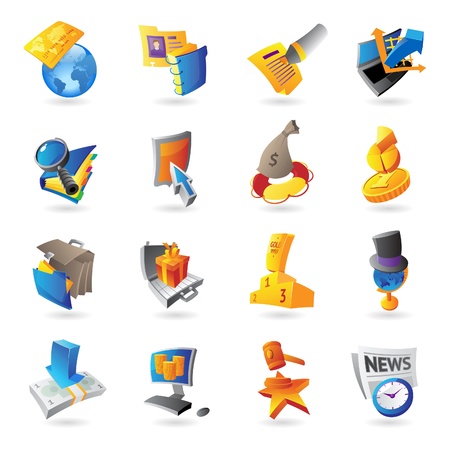 Icons for business and finance. Vector illustration.のイラスト素材
