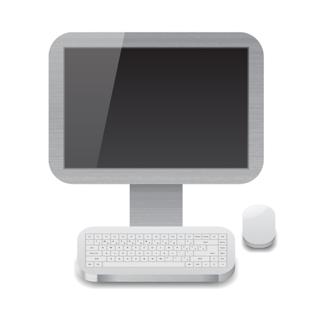 Icon for personal computer with black display. のイラスト素材