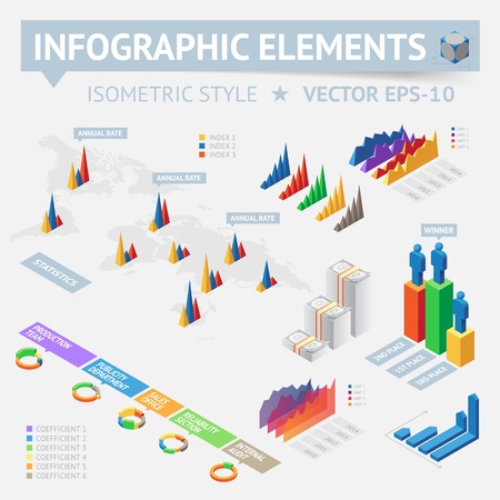 Info graphic design elements.のイラスト素材