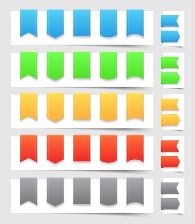 Design elements  tags  , file contains objects with transparency  shadow, seam  のイラスト素材