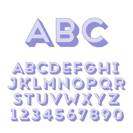 Handmade sans-serif fontのイラスト素材