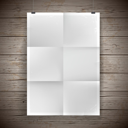 Blank paper poster vintage background. Vector illustration.のイラスト素材