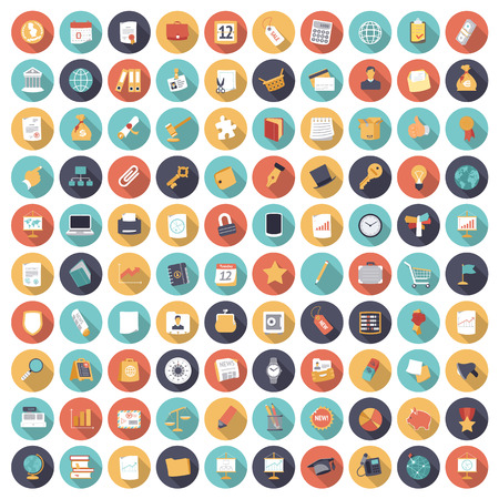 Flat design icons for business and finance. Vector eps10 with transparency. Flat design icons for business and finance. Vector eps10 with transparency.